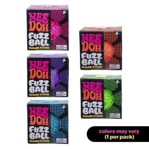 Nee Doh Fuzz Ball Flower Power Novelty Fidget Toy NeeDoh (Random)